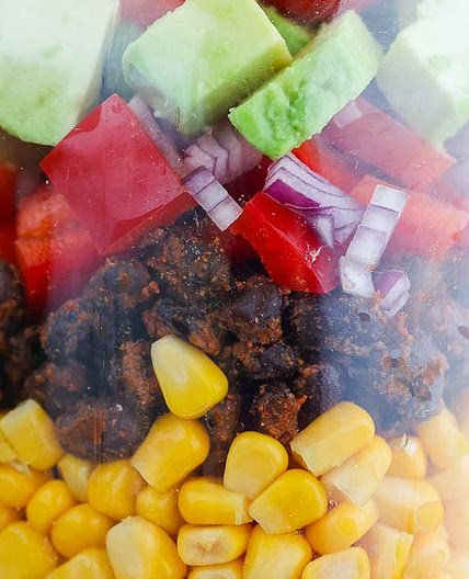Spiced Black Bean & Rice Salad in a Jar