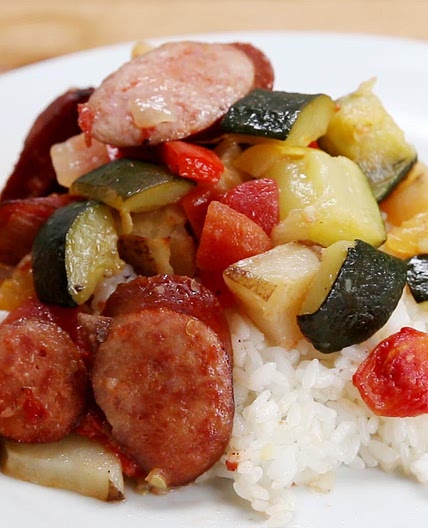 One-Pan Sausage And Veggies Recipe by Tasty
