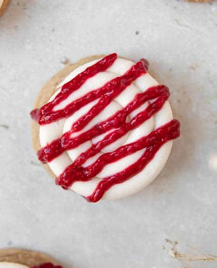 copycat Crumbl raspberry cheesecake cookies