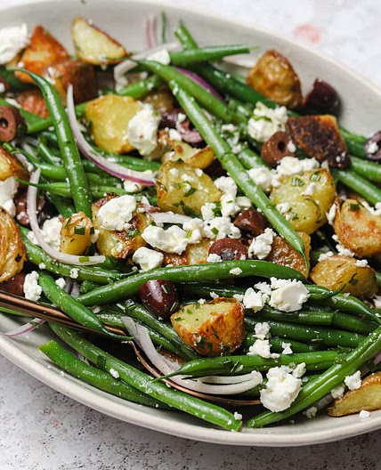 Warm Green Bean Salad with Crispy Potatoes