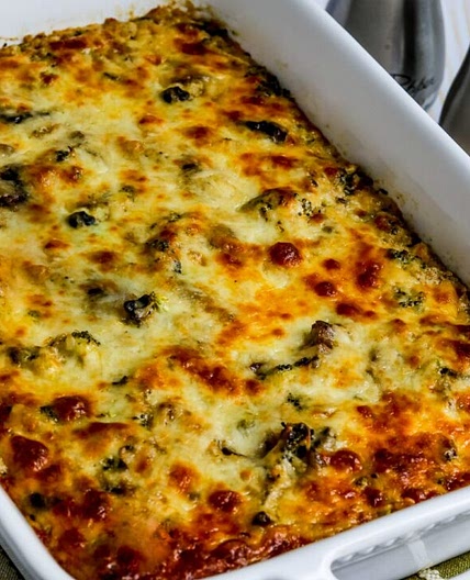 Cheesy Vegetarian Casserole (with Cauliflower Rice)