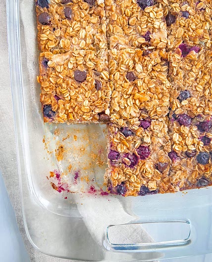 Blueberry Pecan Baked Oatmeal