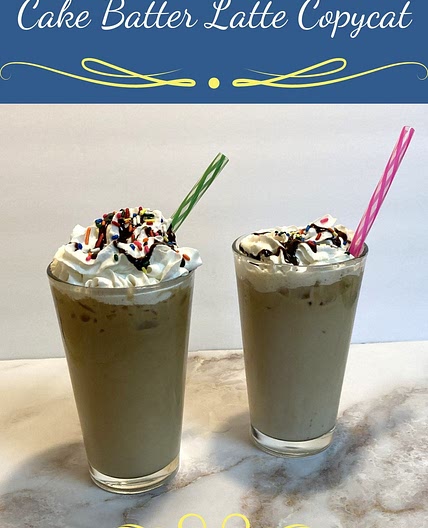 Dunkin Donuts Iced Cake Batter Latte Copycat