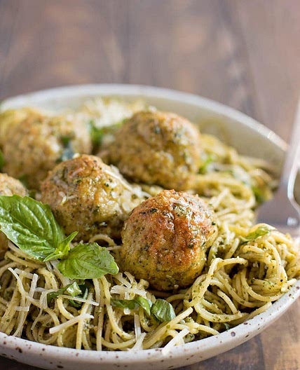 Chicken Pesto Meatballs Recipe