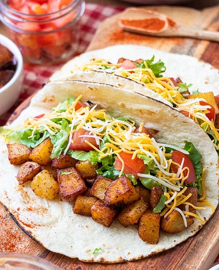 Spicy Potato Soft Taco Recipe
