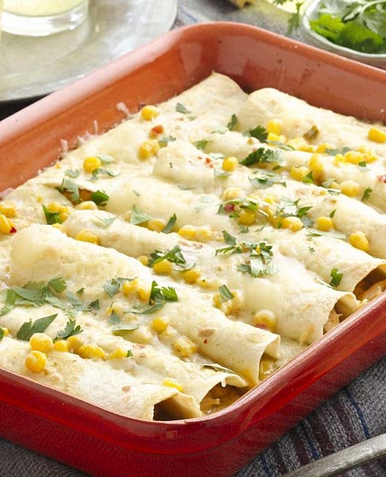 Chicken and Corn Enchiladas