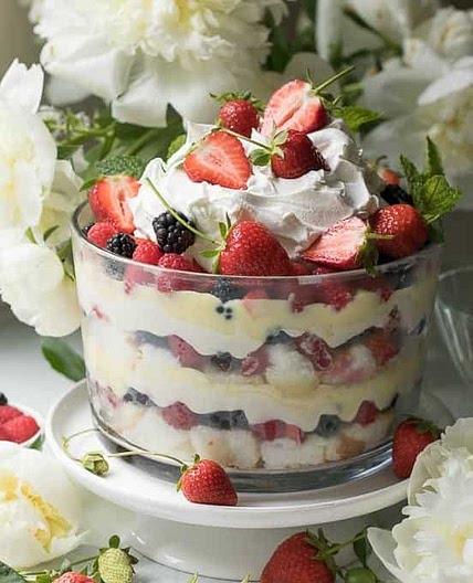 Mixed Summer Berry Trifle