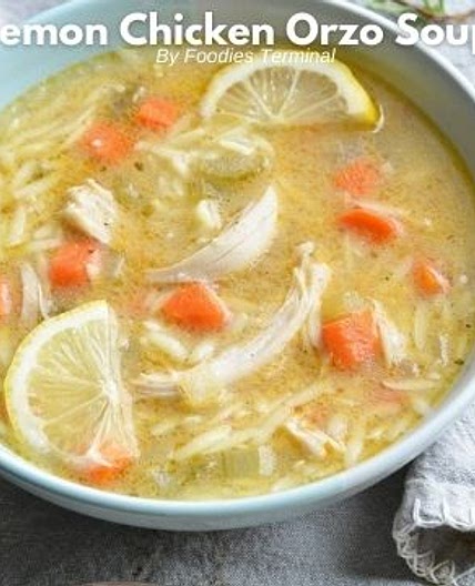 Lemon Chicken Orzo Soup Instant Pot