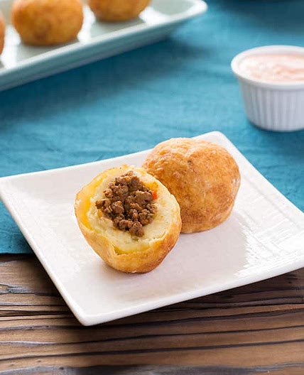 Puerto Rican Papas Rellenas (Stuffed Potatoes)