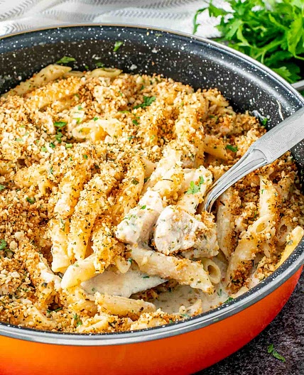 Chicken Kiev Pasta