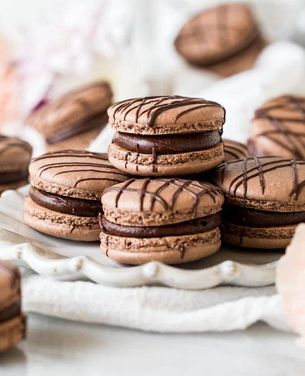 Chocolate Macarons