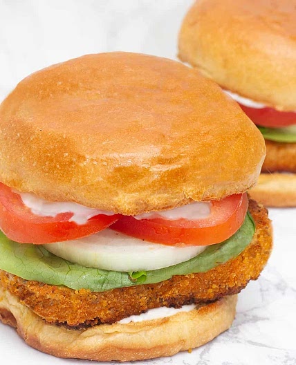 Chicken Fried Tofu Burger