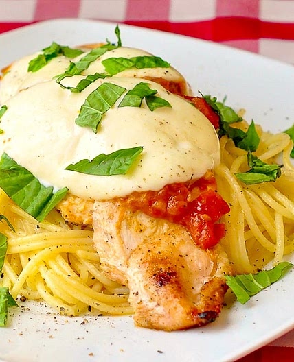 Grilled Chicken Spaghetti Margherita