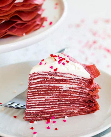 Red Velvet Crepe Cake