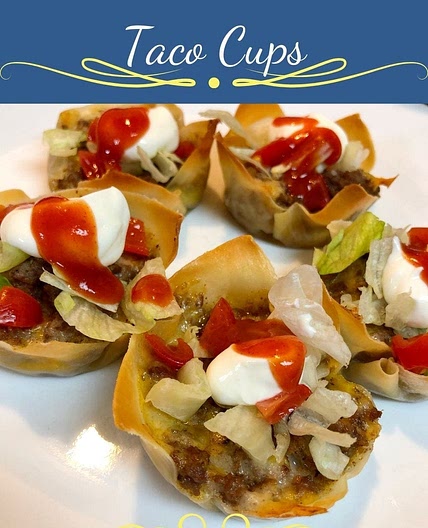 Wonton Taco Cups