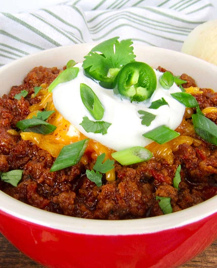 Keto Instant Pot No-Bean Chili