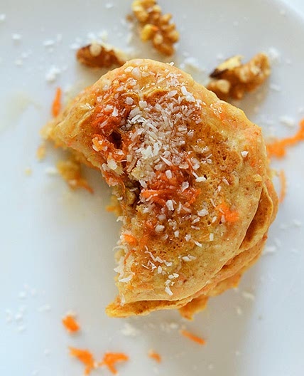 Vegan Carrot Coconut Pancakes