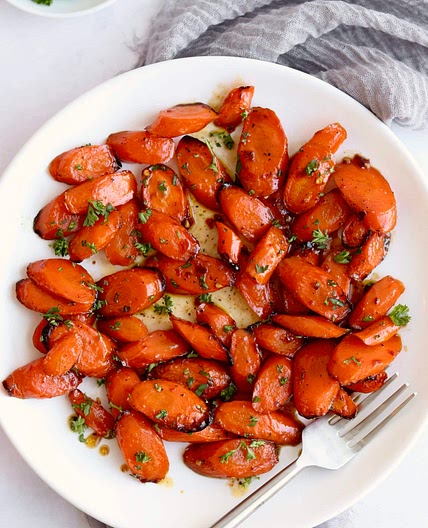 Air Fryer Honey Soy Glazed Carrots