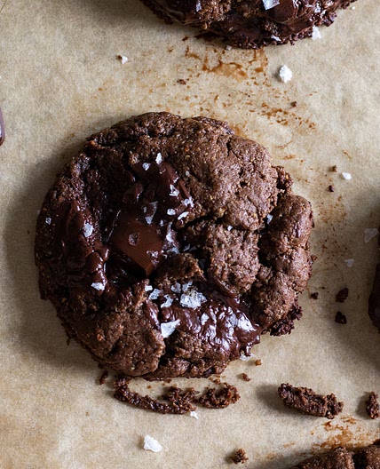 Vegan Brownie Chocolate Chip Cookies (oat and almond flour)