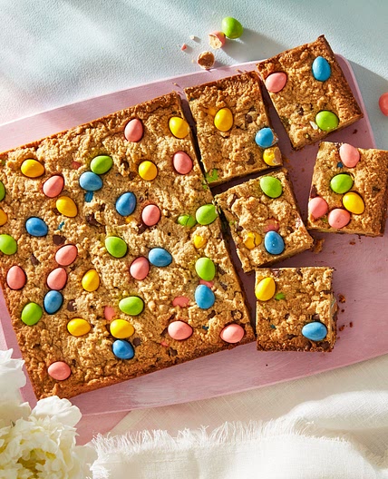 Peanut Butter and Candy Egg Blondies