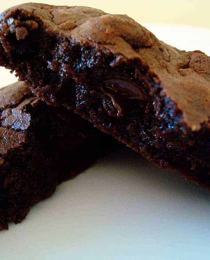 Thick and Chewy Double Chocolate Cookies