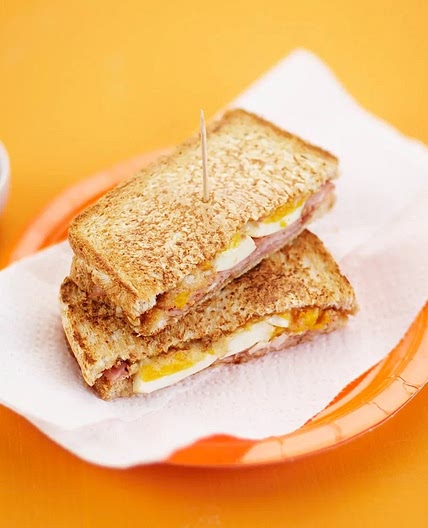 Ham, egg and cheese toasties