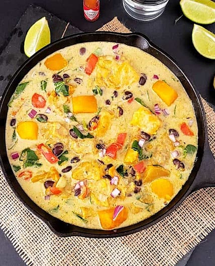 Black Bean Stew with Butternut Squash ( Instant Pot Option )