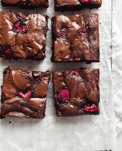 Fudgy Raspberry Brownies