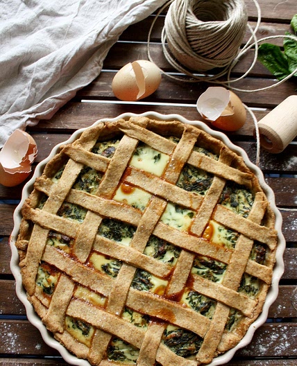 The Best Ricotta Spinach Quiche