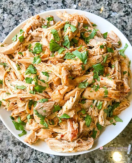 10 Minute Pressure Cooker Chicken Barbacoa