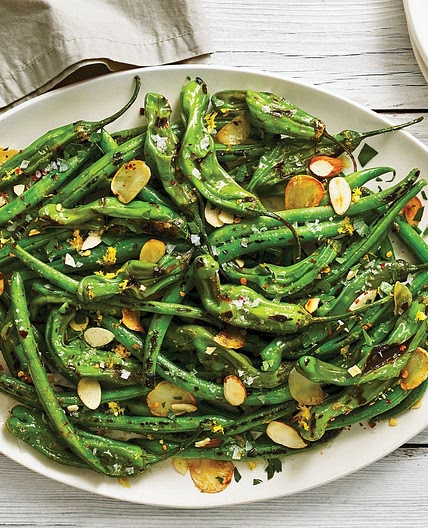 I Could Probably Eat This Entire Bowl of Blistered Green Beans and Shishito Peppers