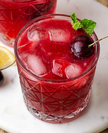 Sweet Cherry Bourbon Smash
