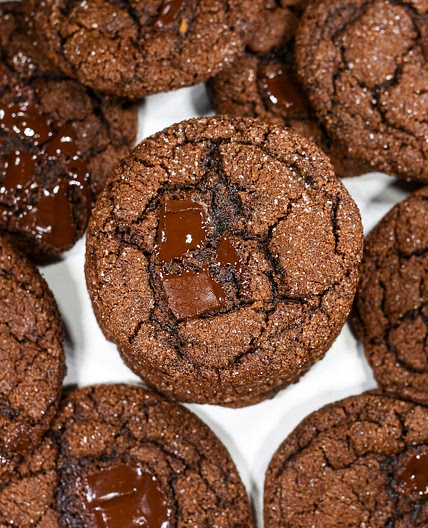 Chocolate Molasses Cookies
