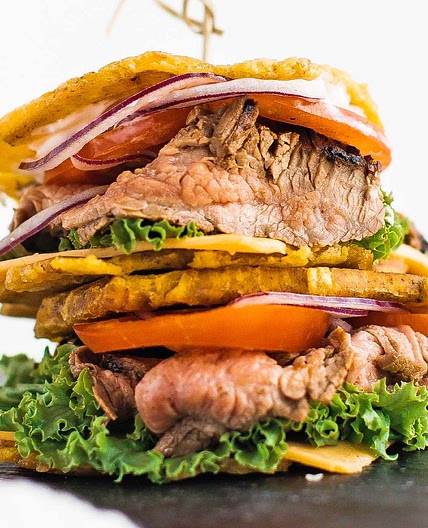 Jibarito Sandwich Recipe with Flank Steak and Aioli