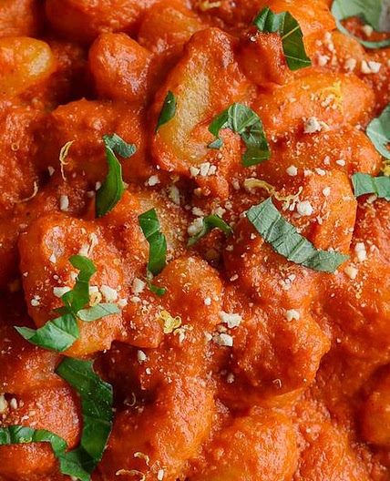 Creamy Red Pesto Gnocchi