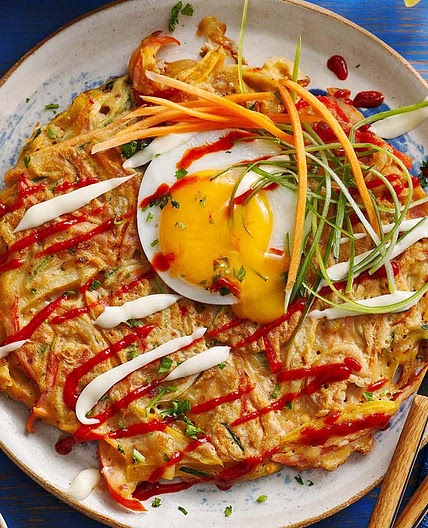 Crispy vegetable pancakes
