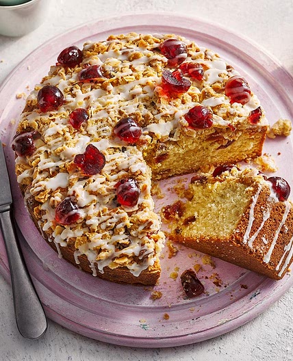 Cherry Bakewell cake
