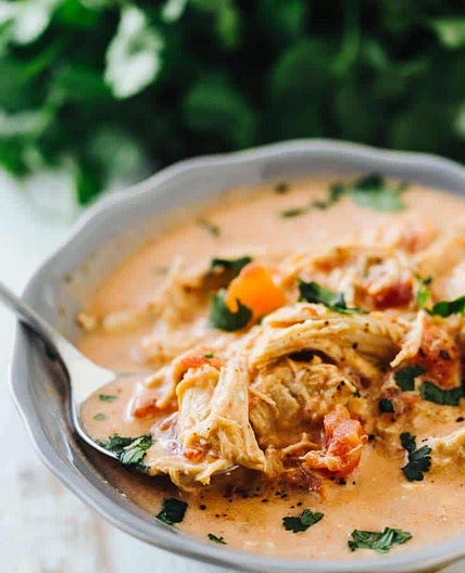 Zesty Queso Keto Chicken Soup