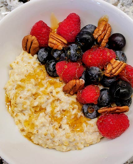 Creamy steel cut oats