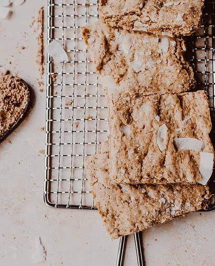 Salted Coconut Chai Blondies