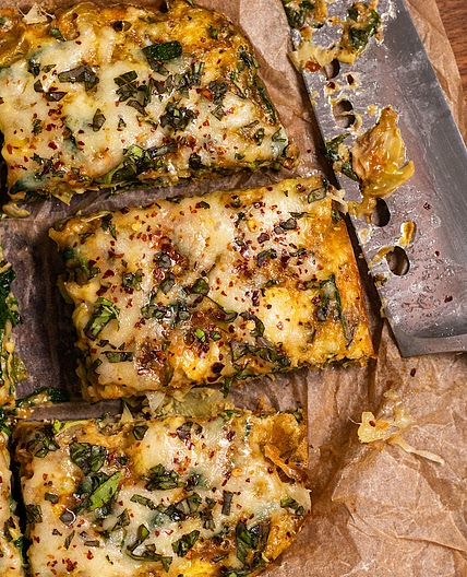 Spinach and Artichoke Egg Bars