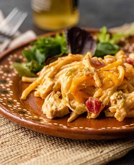 Tex Mex Chicken Spaghetti