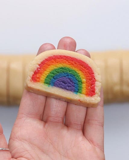 Slice and Bake Rainbow Cookies Recipe by Tasty