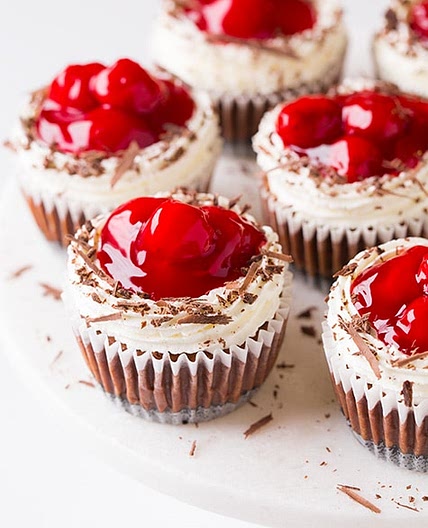 Black Forest Mini Cheesecakes