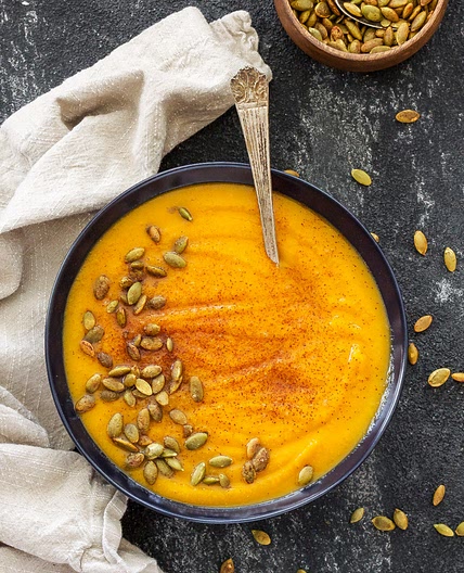 Roasted Butternut Squash and Pumpkin Soup