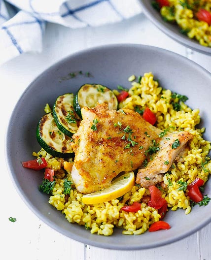 Turmeric Chicken And Rice