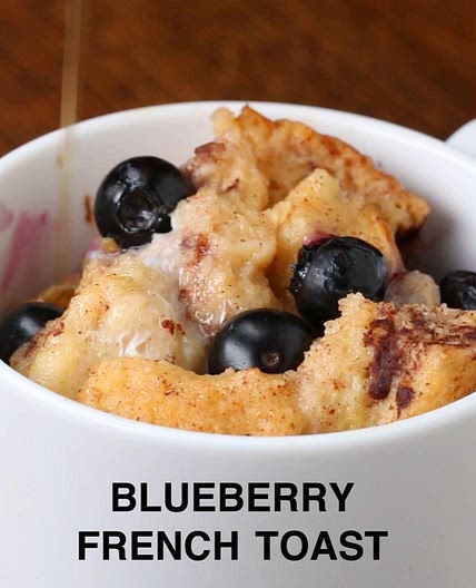 Blueberry French Toast In A Mug Recipe by Tasty