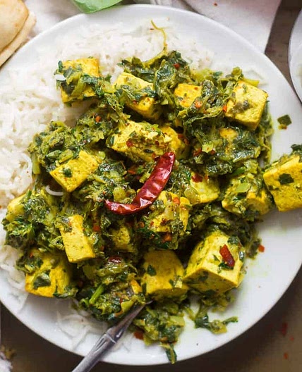Vegan Saag Paneer (with Tofu Paneer!)