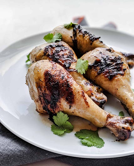 Chicken Drumsticks with Asian Style BBQ Sauce