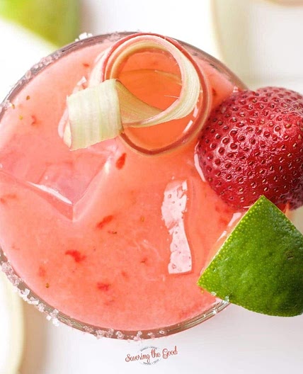Strawberry Rhubarb Margarita